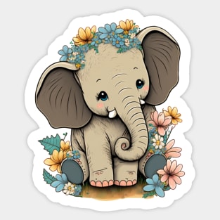 Adorable elephant Sticker